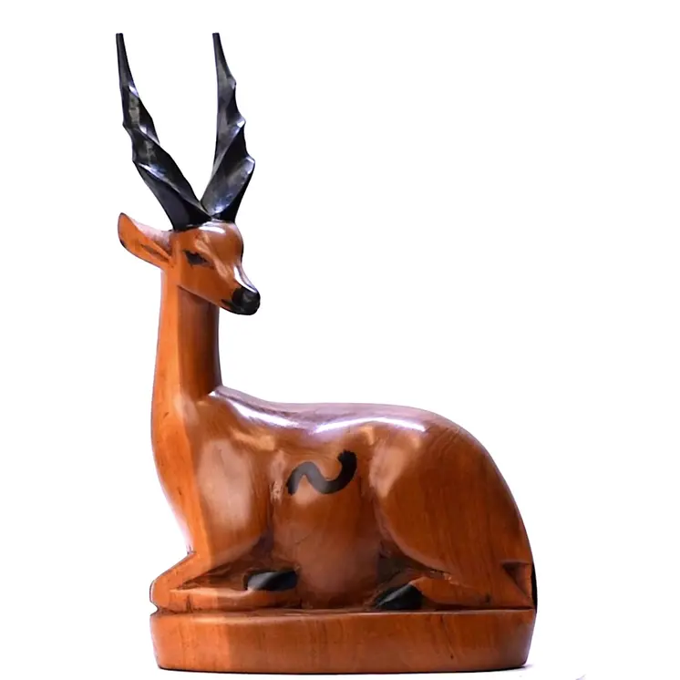 Handmade Sitting Gazelle Figurine