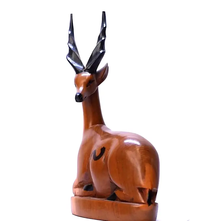 Handmade Sitting Gazelle Figurine