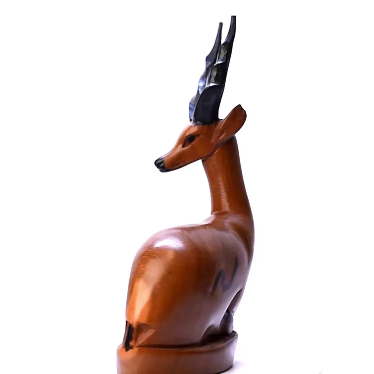 Handmade Sitting Gazelle Figurine