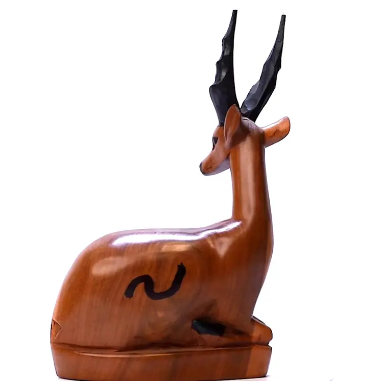 Handmade Sitting Gazelle Figurine