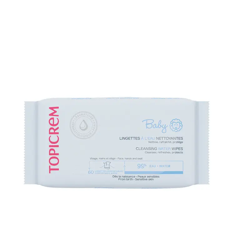 BABY water-based cleansing wipes 60 units