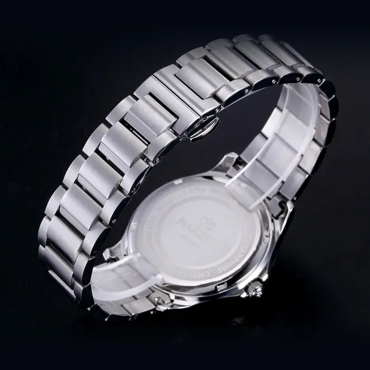 NAKZEN Men Business Quartz Watch Man Luxury Brand Stainless Steel Wrist Watch Male Fashion Simple Clock Relogio Masculino
