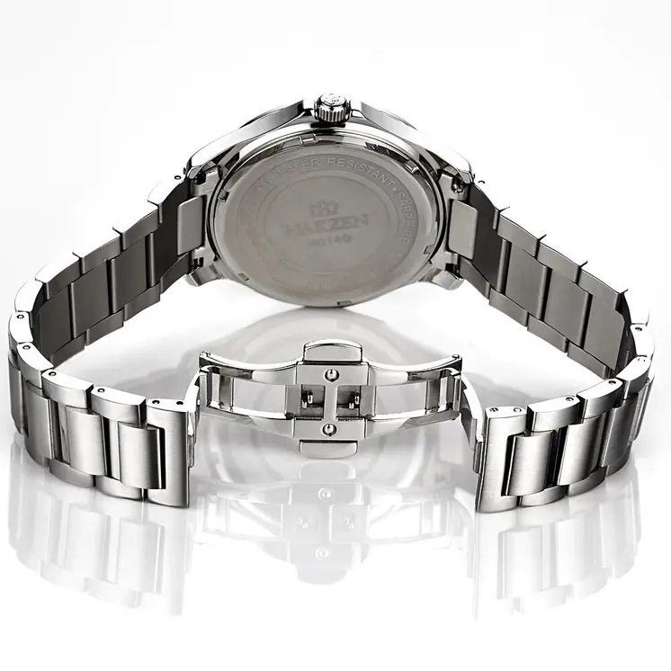 NAKZEN Men Business Quartz Watch Man Luxury Brand Stainless Steel Wrist Watch Male Fashion Simple Clock Relogio Masculino