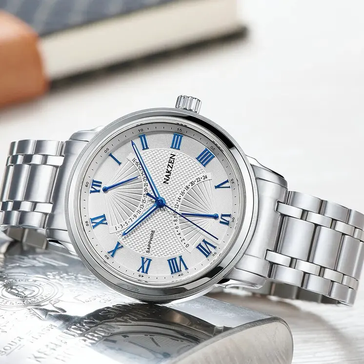 NAKZEN Brand Luxury Chronograph Mens Watch Casual Fashion Men Quartz Watches Male Business Simple Wristwatch Relogio Masculino