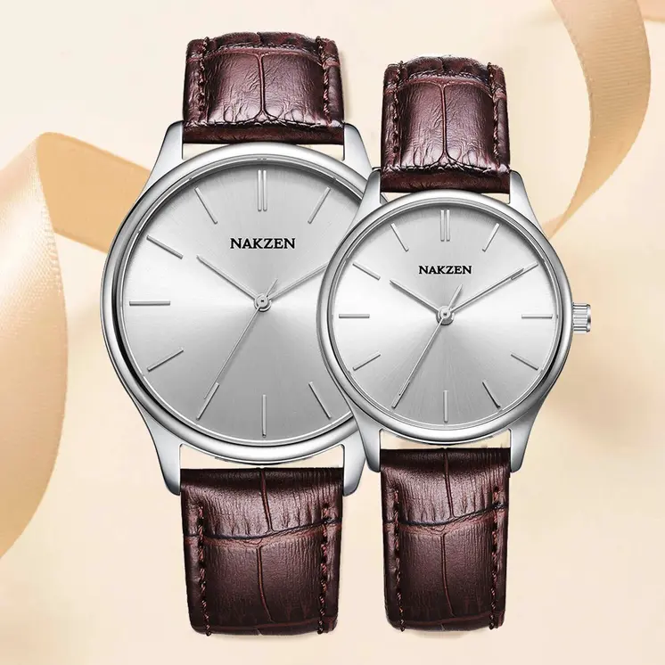 NAKZEN Fashion Lovers Watches Women Stainless Steel Ultra Thin Watches Classic Quartz Watches Luxury Clock Relogio Masculino