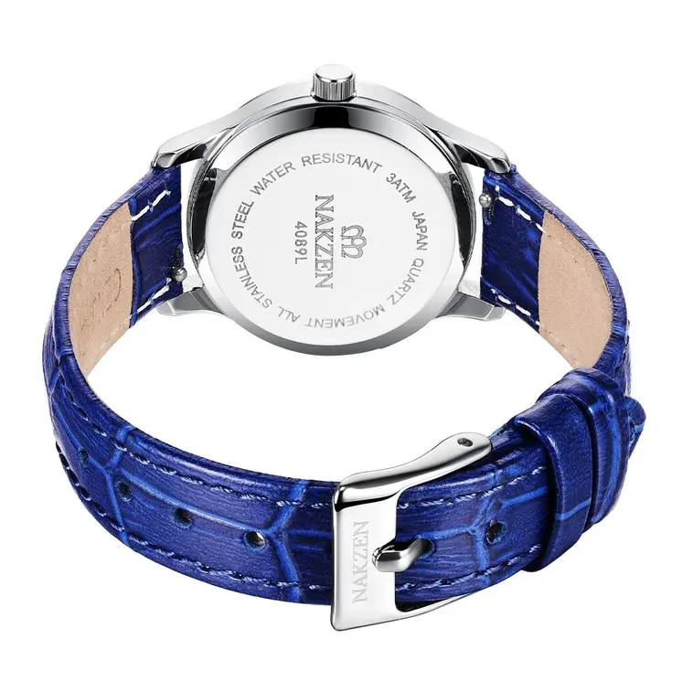 Nakzen Heren Horloges Topmerk Luxe Quartz Horloge Mannen Kalender 316l Rvs Auto Datum Fashion Lederen Mannen Waterdicht Reloj Ho
