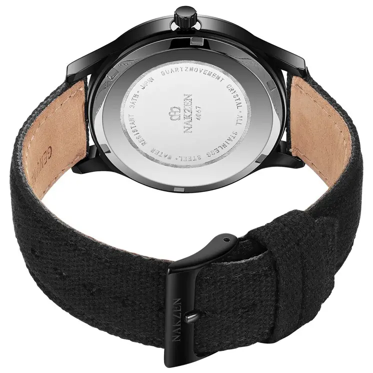 NAKZEN 2019 New Mens Watches Top Brand Luxury Fashion Skull Quartz Watch Waterproof Leather strap Luminous relogio masculino