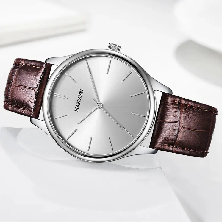 NAKZEN Fashion Lovers Watches Women Stainless Steel Ultra Thin Watches Classic Quartz Watches Luxury Clock Relogio Masculino