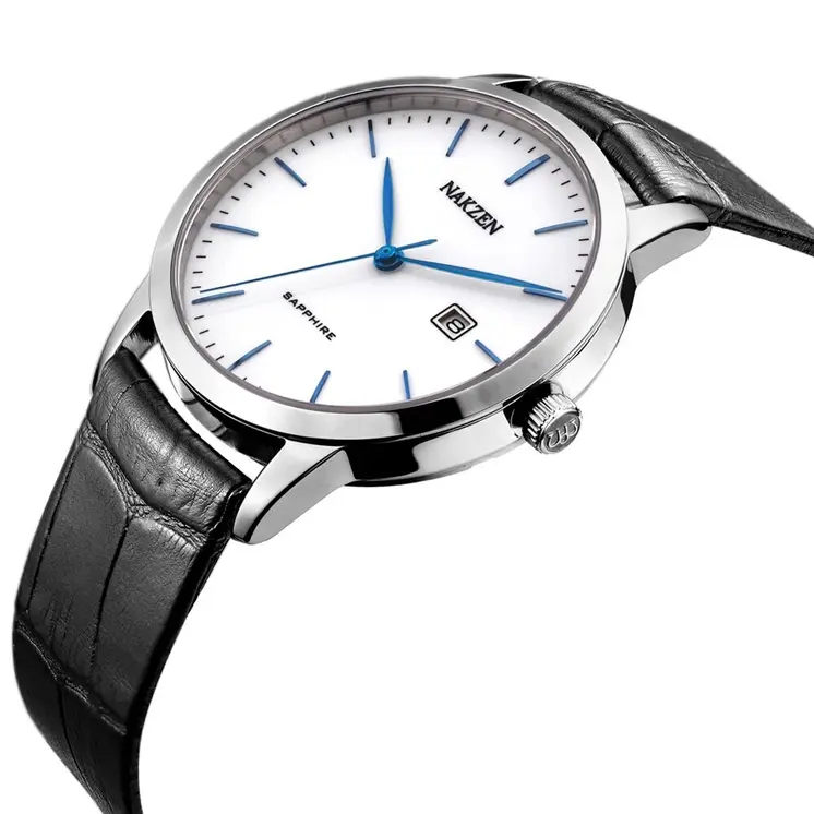 NAKZEN Top Brand Mens Quartz watch Waterproof Luminous Sapphire Crystal Mirror Classic Watches Male Electronic Wristwatch Clock