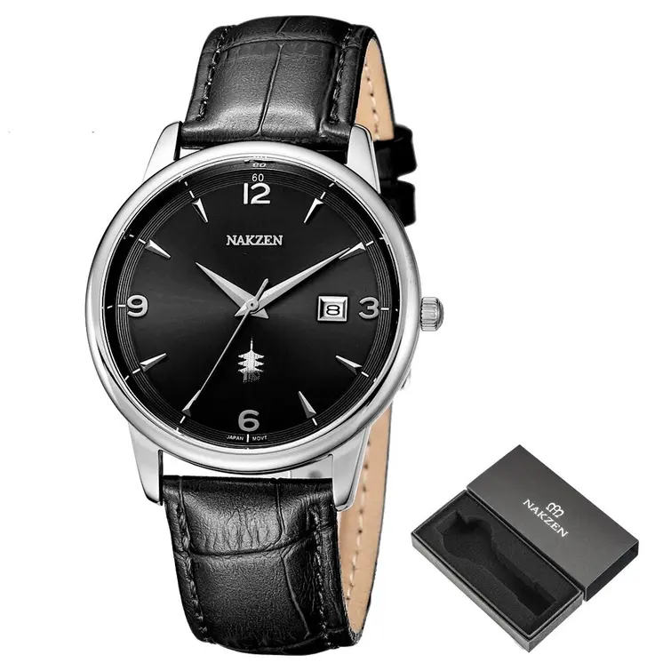 Men Watches Ontwerp Luxe Mannen Quartz Horloge Rvs Gmt Horloge Top Merk Echt leer Waterproof Dress Watch Horloges Reloj Homber