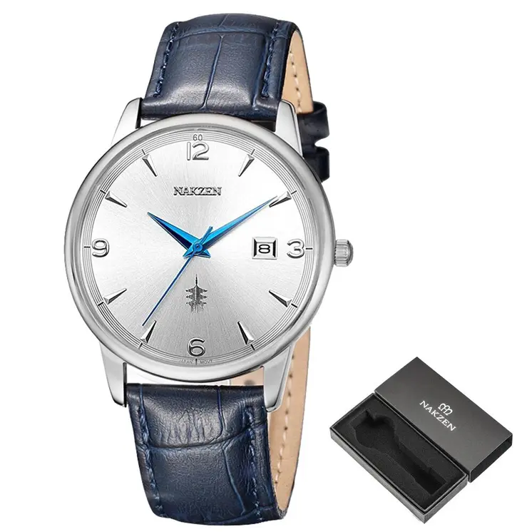Men Watches Ontwerp Luxe Mannen Quartz Horloge Rvs Gmt Horloge Top Merk Echt leer Waterproof Dress Watch Horloges Reloj Homber