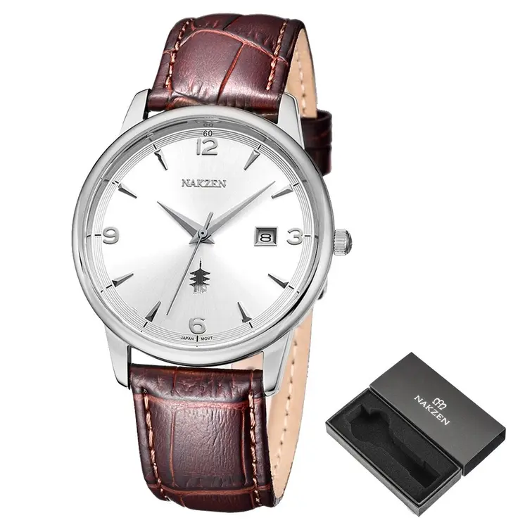 Men Watches Ontwerp Luxe Mannen Quartz Horloge Rvs Gmt Horloge Top Merk Echt leer Waterproof Dress Watch Horloges Reloj Homber
