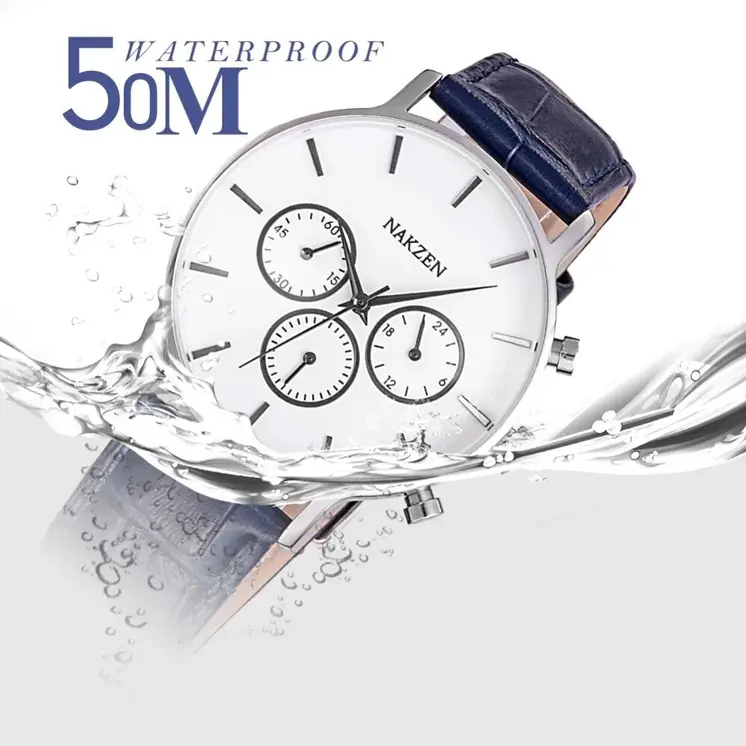 NAKZEN Men Fashion Sport Quartz Simple Clock Business Mens Watches Top Brand Luxury Waterproof Wrist Watch Relogio Masculino