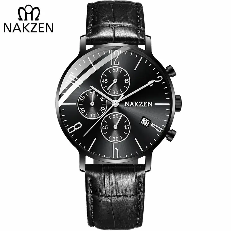 NAKZEN 2018 New Watches Men Luxury Brand Chronograph Man Sports Watches Waterproof Full Steel Quartz Watch Relogio Masculino
