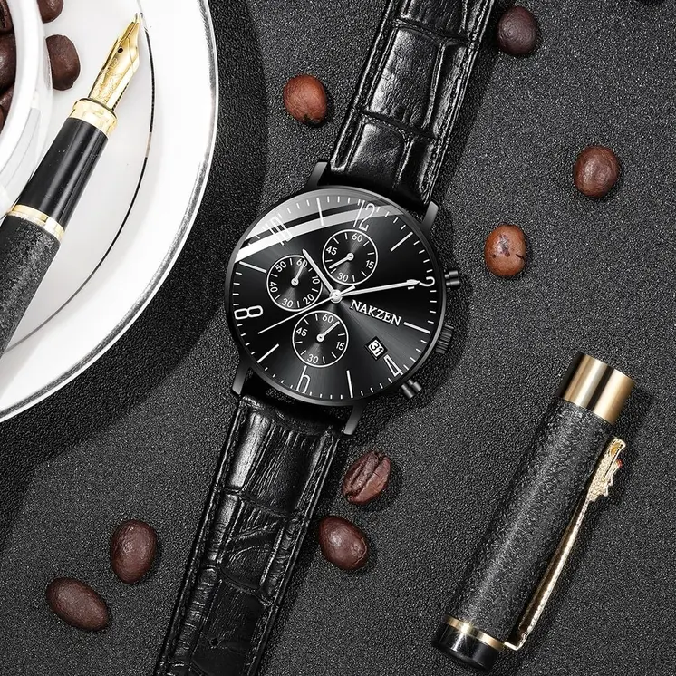 NAKZEN 2018 New Watches Men Luxury Brand Chronograph Man Sports Watches Waterproof Full Steel Quartz Watch Relogio Masculino