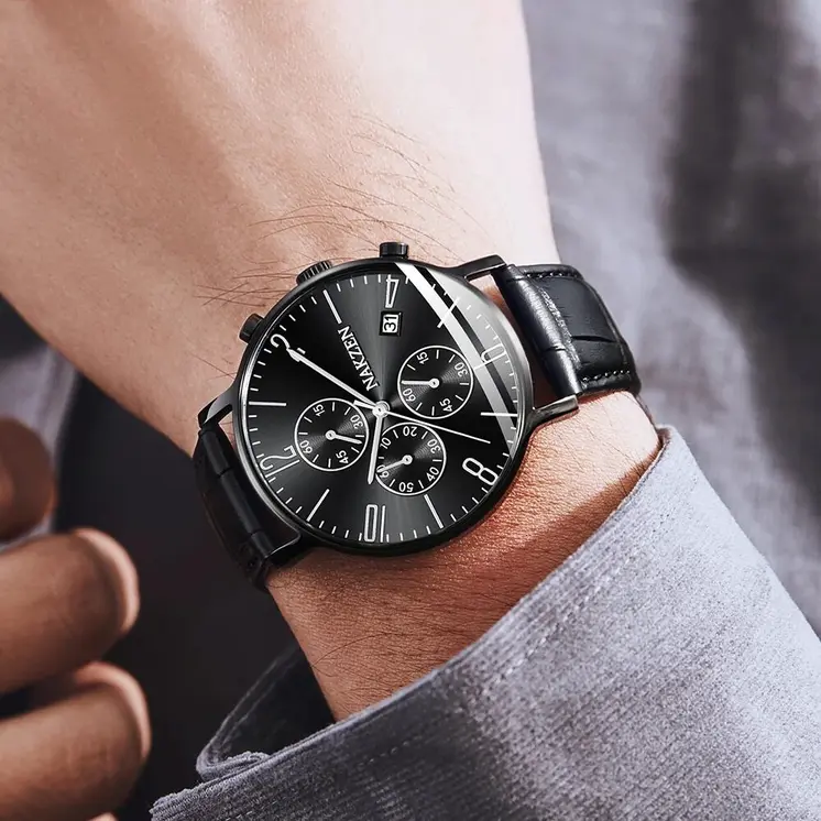 NAKZEN 2018 New Watches Men Luxury Brand Chronograph Man Sports Watches Waterproof Full Steel Quartz Watch Relogio Masculino