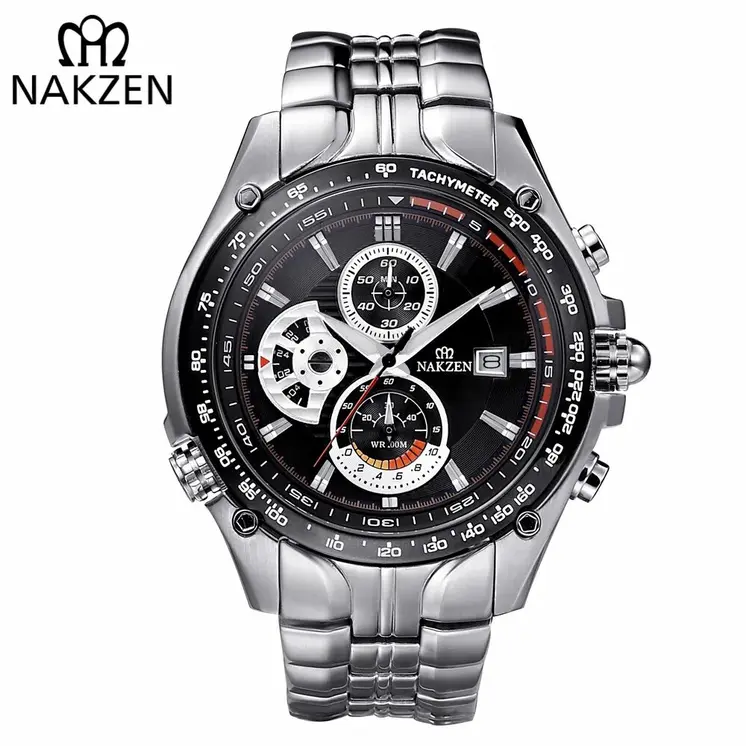 NAKZEN Men Wrist Watch Sport Luminous Mens Quartz Watch Male Multifunction Waterproof 100m Watches Clock relogio masculino
