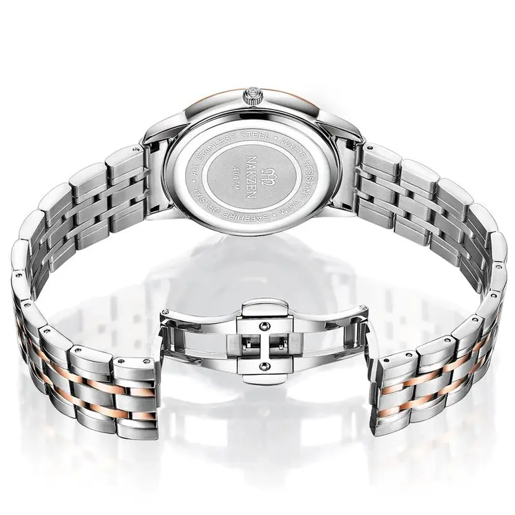 NAKZEN Men Watches Top Brand Luxury Clock Male Stainless Steel Casual Quartz Watch Mens Sports Wristwatch relogio masculino