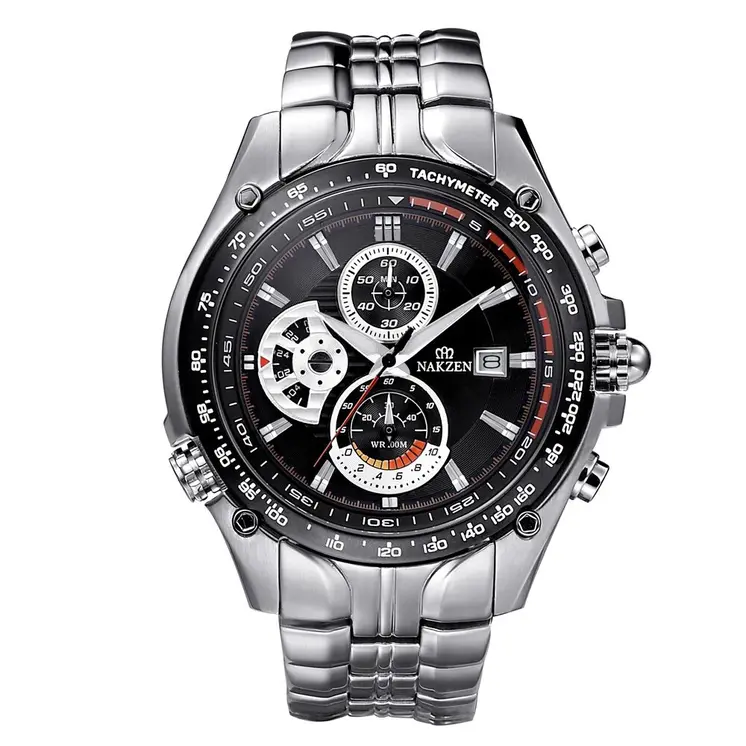 NAKZEN Men Wrist Watch Sport Luminous Mens Quartz Watch Male Multifunction Waterproof 100m Watches Clock relogio masculino