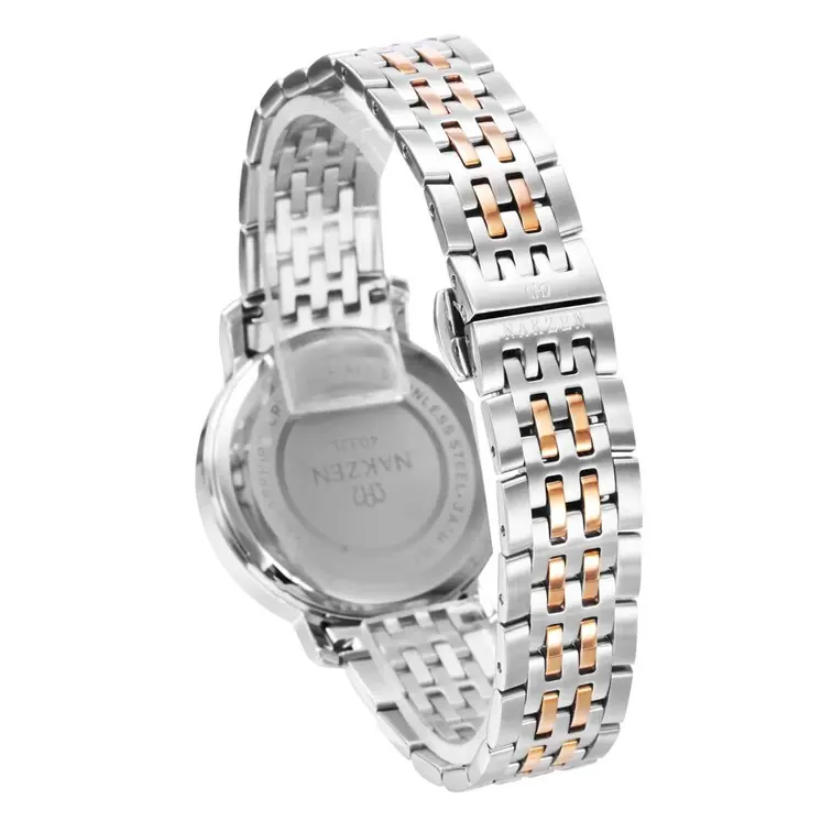 NAKZEN Luxury Tops Brand Women Quartz Wrist watch Ladies Full Steel Waterproof Watches Female Sapphire Designer Dress Watches