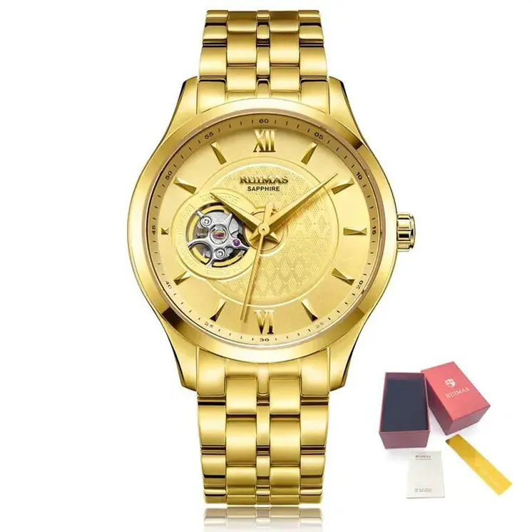 RUIMAS Business Men Watch Luxury Fashion Automatic Mechanical Watches for Men Waterproof Male Wristwatch Relogio Masculino 6754
