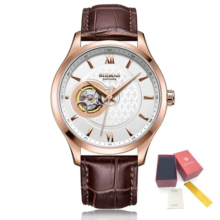 RUIMAS Business Men Watch Luxury Fashion Automatic Mechanical Watches for Men Waterproof Male Wristwatch Relogio Masculino 6754