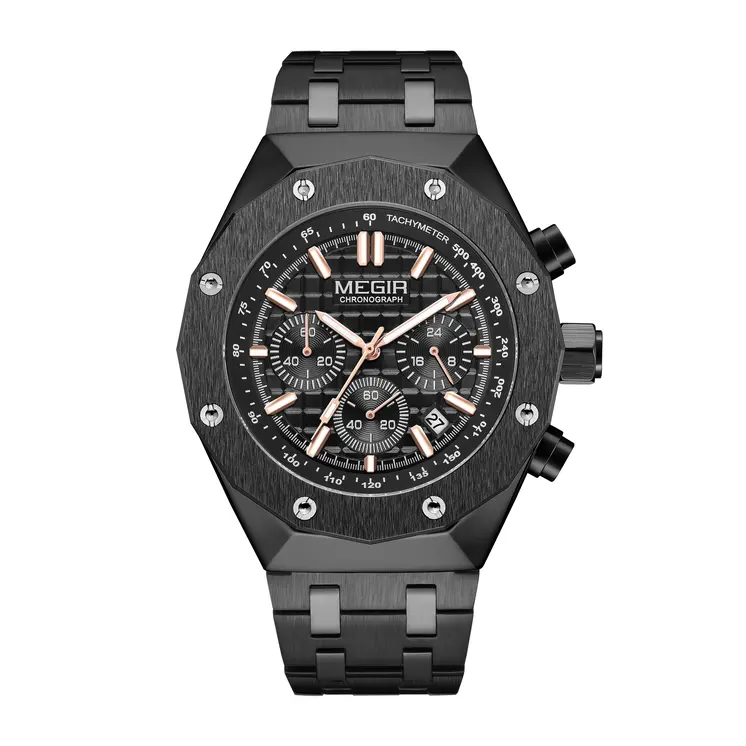 MEGIR Relogio Masculino Luxury Business Men Watches Fashion Military Watch Date Luminous Casual Quartz Wristwatch Man Clock 2213