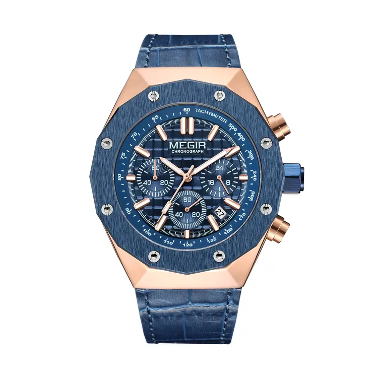 MEGIR Relogio Masculino Luxury Business Men Watches Fashion Military Watch Date Luminous Casual Quartz Wristwatch Man Clock 2213