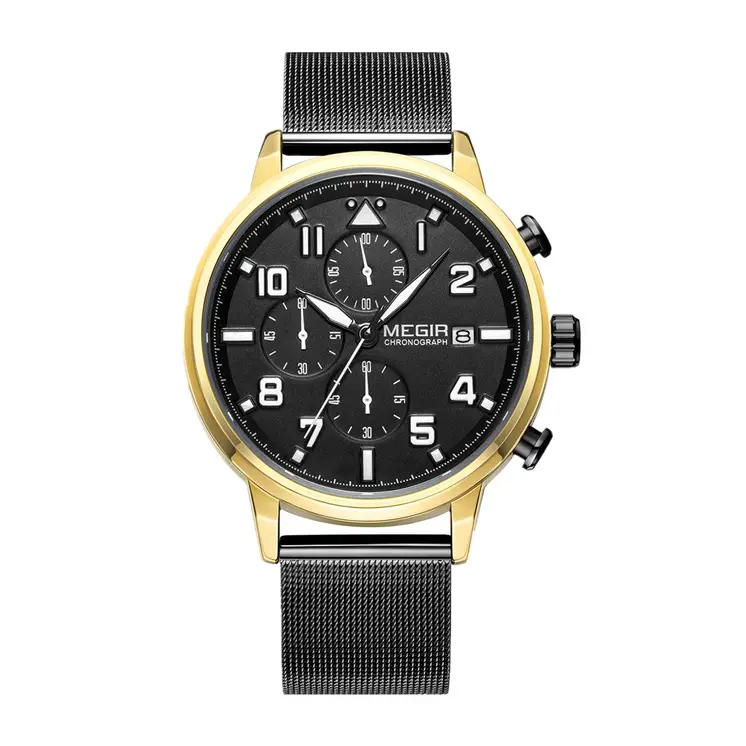 MEGIR Luxury Watches for Mens Casual Business Quartz Wrist Watch Calendar Date Man Clock Chronograph Relogio Masculino 2157