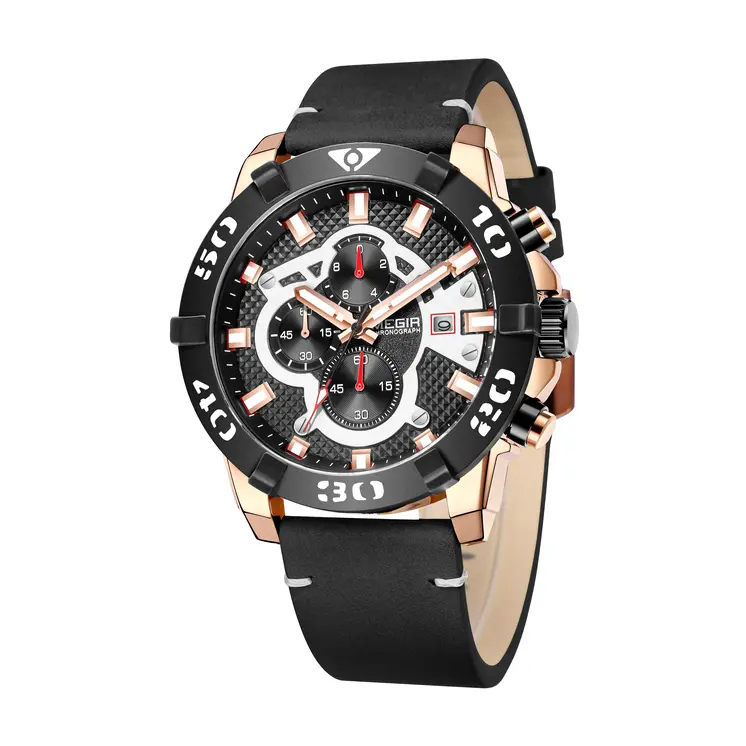 MEGIR Men Watches Fashion Luxury Big Dial Sports Watches Waterproof Quartz Wristwatch Chronograph Man Casual Luminous Clock 2136