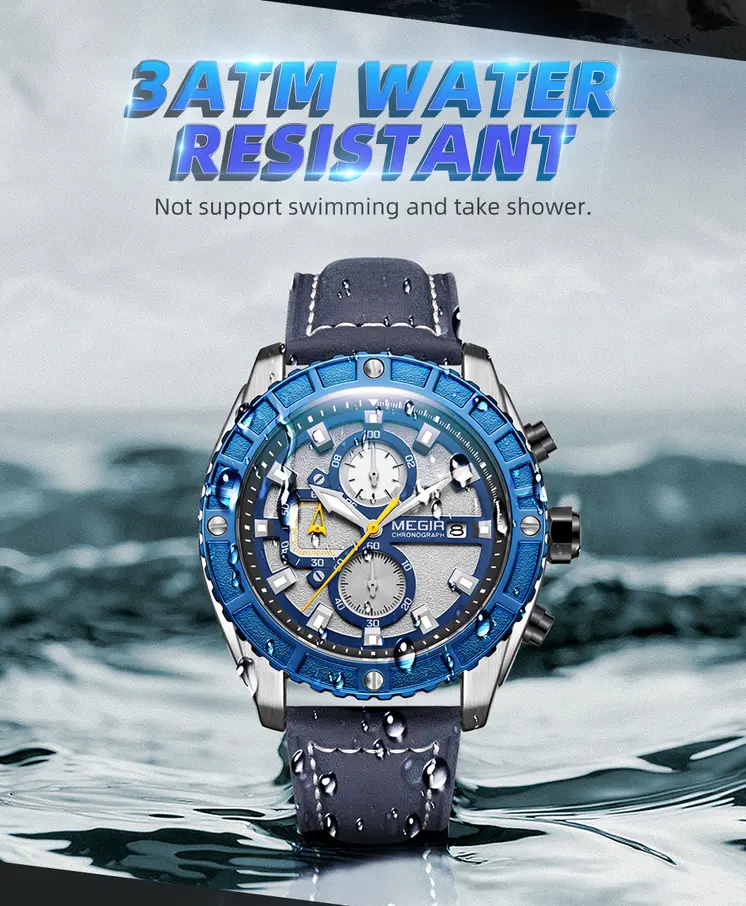 MEGIR Watches Luxury Sport Military Watch for Mens Fashion Casual Quartz Wristwatch Luminous Clock Man Chronograph Reloj Hombre