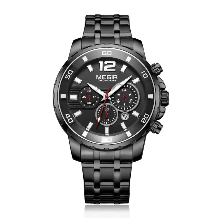MEGIR Chronograph Quartz Men Watch Top Brand Luxury Military Wrist Watches Clock Men Relogio Masculino Business Wristwatch