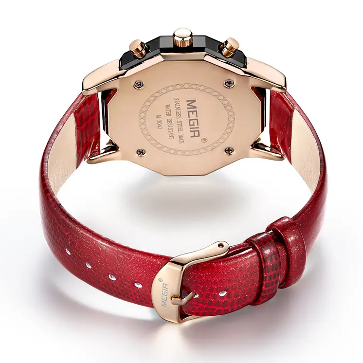 MEGIR Luxury Brand Women Bracelet Watches Ladies Fashion Quartz Sport Wristwatch Leather Dress Clock Chronograph Reloj Hombre