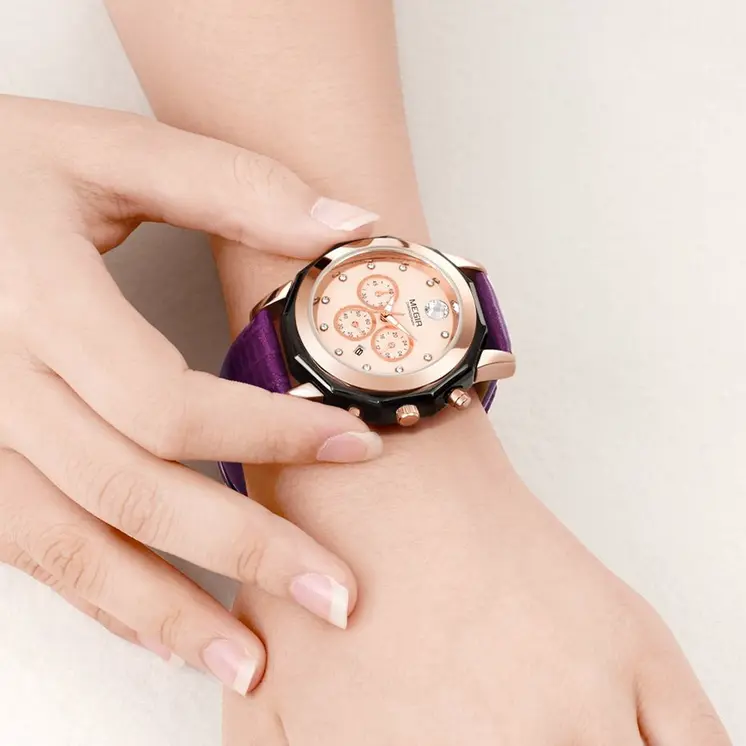 MEGIR Luxury Brand Women Bracelet Watches Ladies Fashion Quartz Sport Wristwatch Leather Dress Clock Chronograph Reloj Hombre