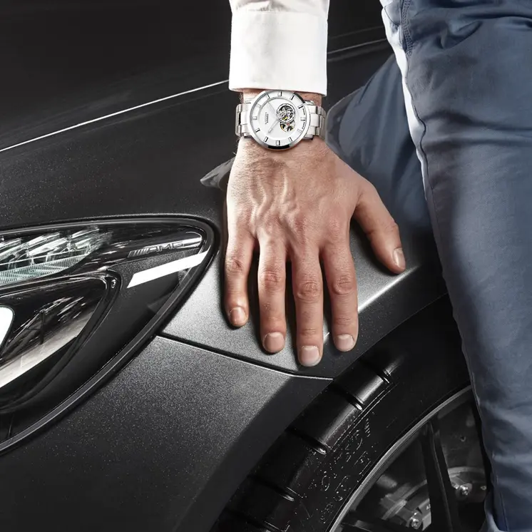 MEGIR Men Watch Hollow Out Automatic Mechanical Stainless Steel Wristwatch Waterproof Luxury Business Wrist Watch Montre Homme