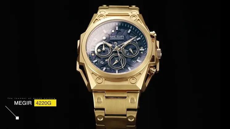 MEGIR Men's Watches Waterproof Sports Wristwatches Quartz Watch Chronograph Luminous Male Clock Calendar Relogio Masculino