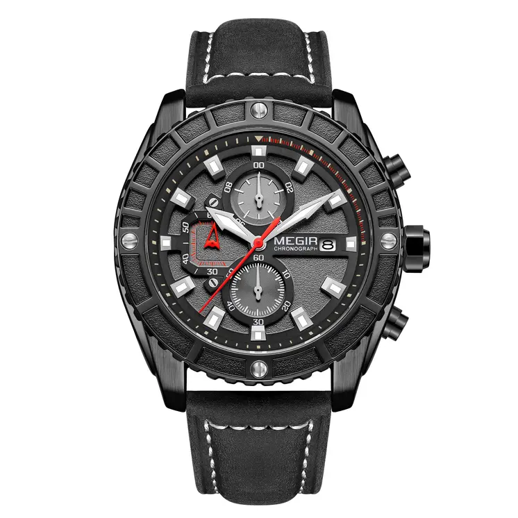 MEGIR Watches Luxury Sport Military Watch for Mens Fashion Casual Quartz Wristwatch Luminous Clock Man Chronograph Reloj Hombre
