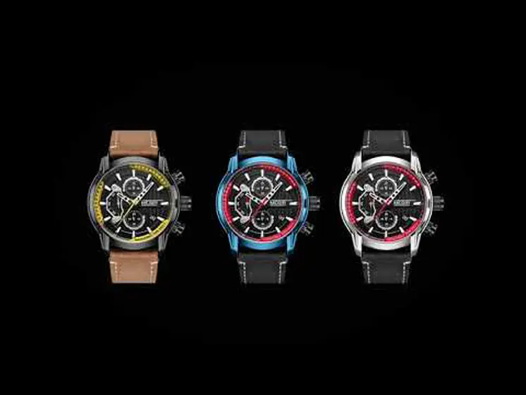 MEGIR Fashion Mens Watches Waterproof Luminous Sports Wrist Watch Man Leather Chronograph Quartz Wristwatch Reloj Hombre 2104
