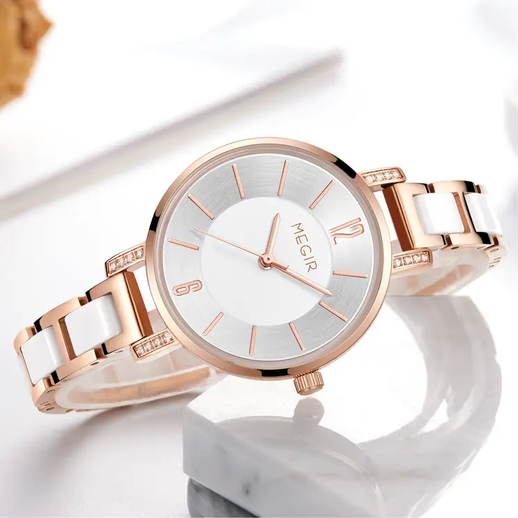 MEGIR Japan Quartz Watch for Women Fashion Brand Casual Wristwatch Clock Waterproof Sport Ladies Dress Wrist Watch Montres Femme