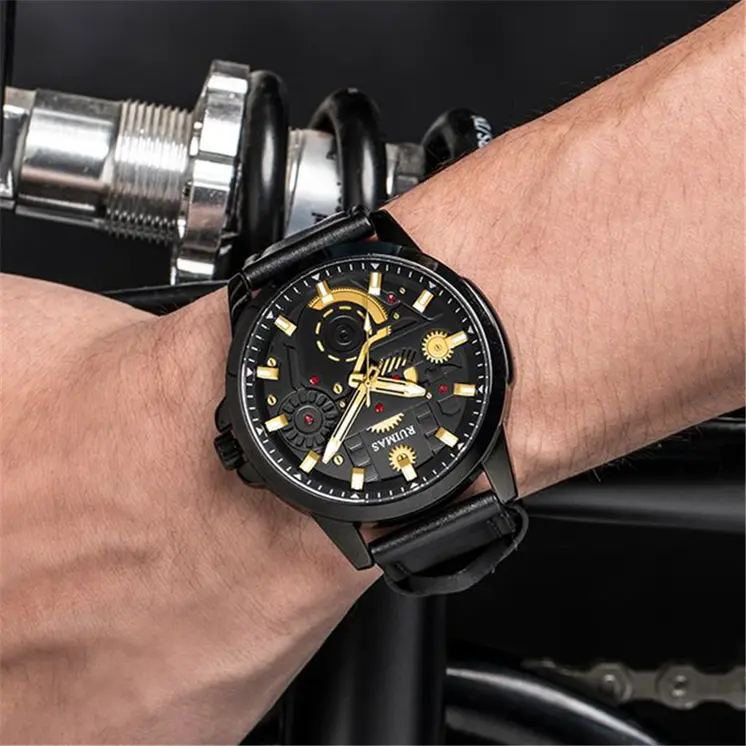 RUIMAS Watches Men's Casual Sport Watches Luxury Military Quartz Wrist Watch Chronograph ​Waterproof Man Clock Montre Homme 307