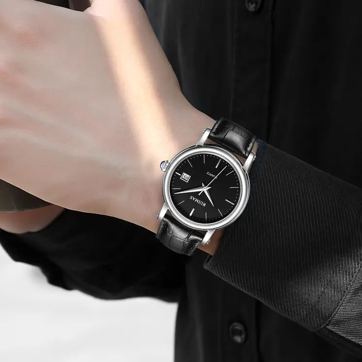 RUIMAS Fashion Mens Quartz Watches Sapphire Sport Wristwatch Waterproof Large Dial Business Casual Watch Clock Montre Homme