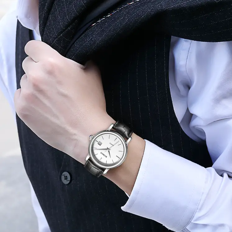 RUIMAS Fashion Mens Quartz Watches Sapphire Sport Wristwatch Waterproof Large Dial Business Casual Watch Clock Montre Homme