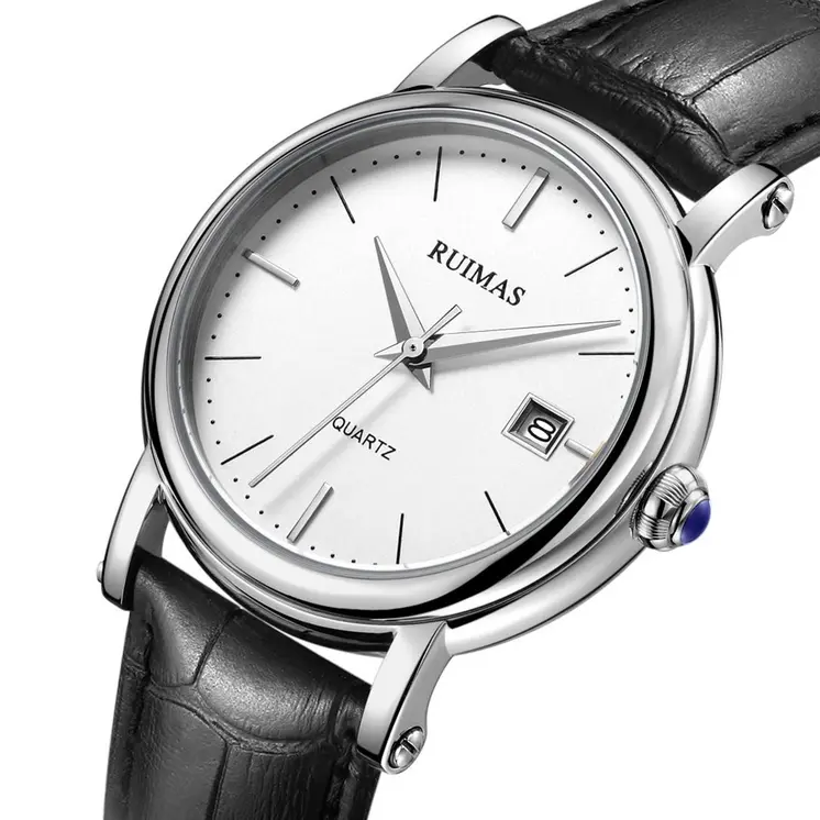 RUIMAS Fashion Mens Quartz Watches Sapphire Sport Wristwatch Waterproof Large Dial Business Casual Watch Clock Montre Homme