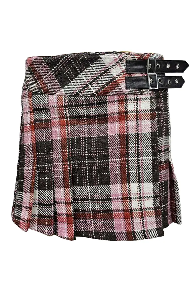 Crazy Chick Women Tartan Kilt Ladies Skirt