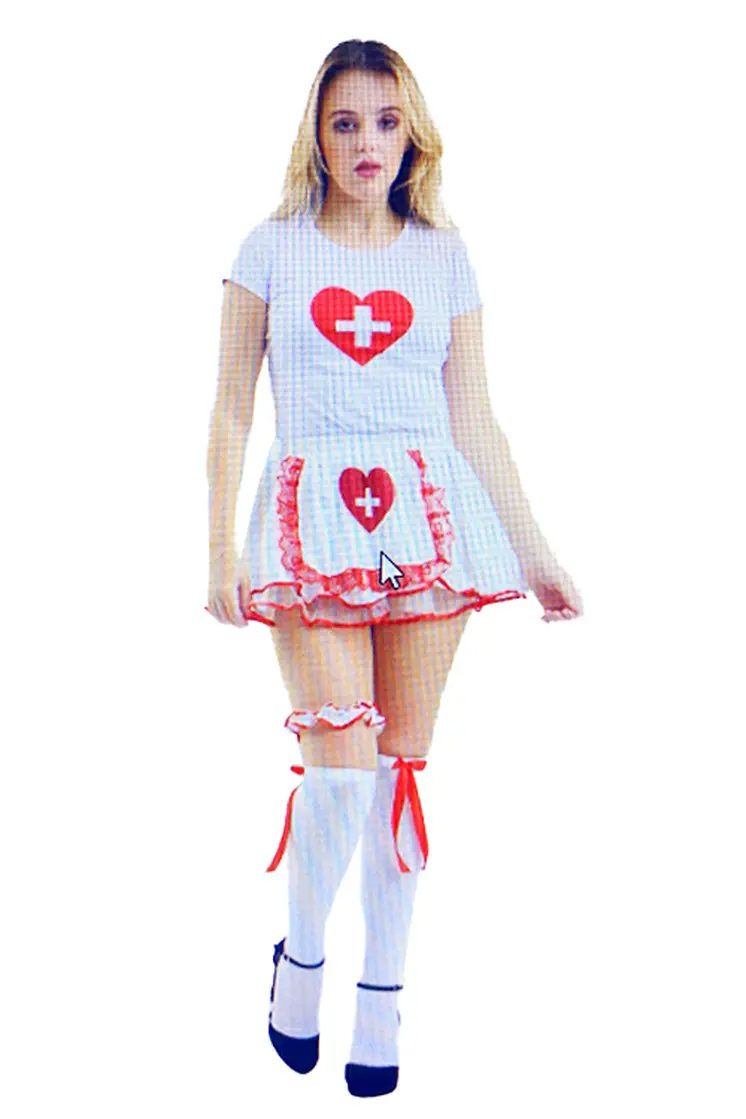 Wickedfun Women's Nurse Heart Printed Ladies T-Shirt
