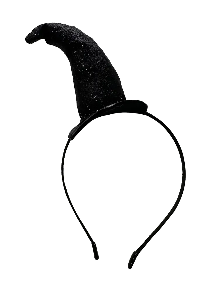 Black Witch Hat On Headband