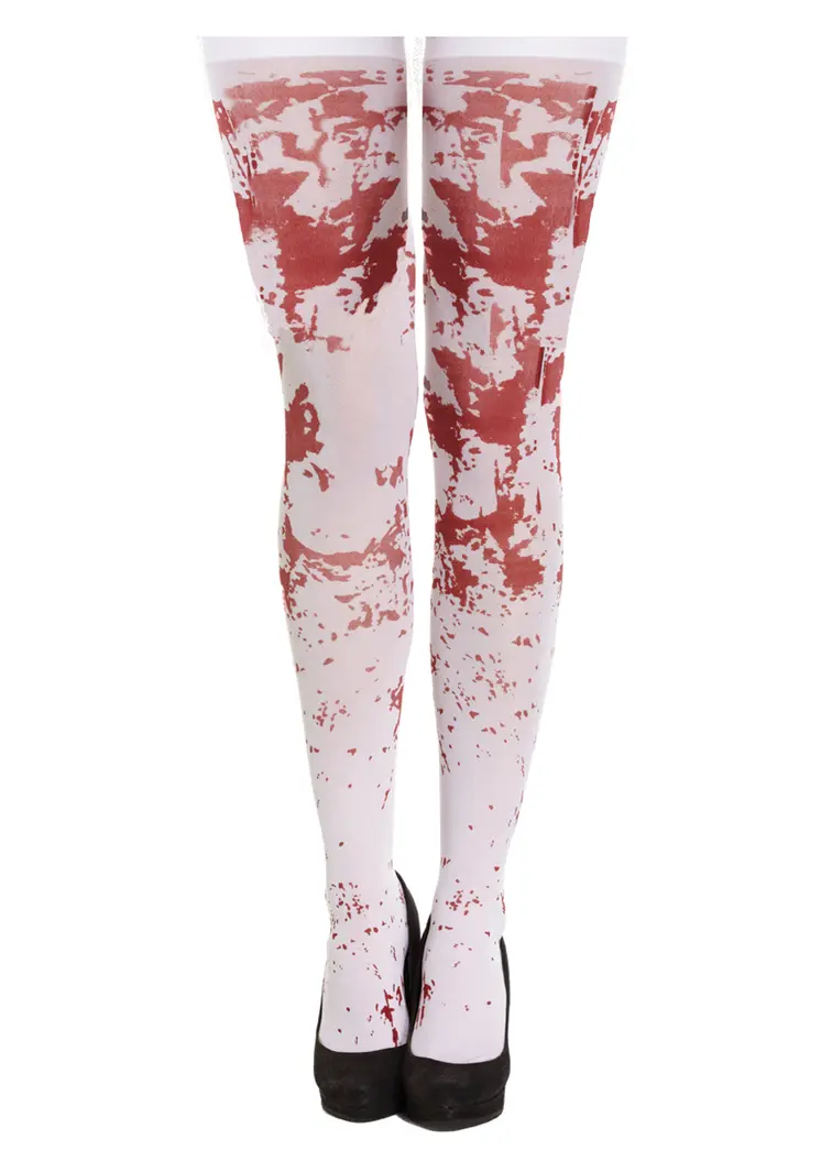 Women's White Bloody Stockings