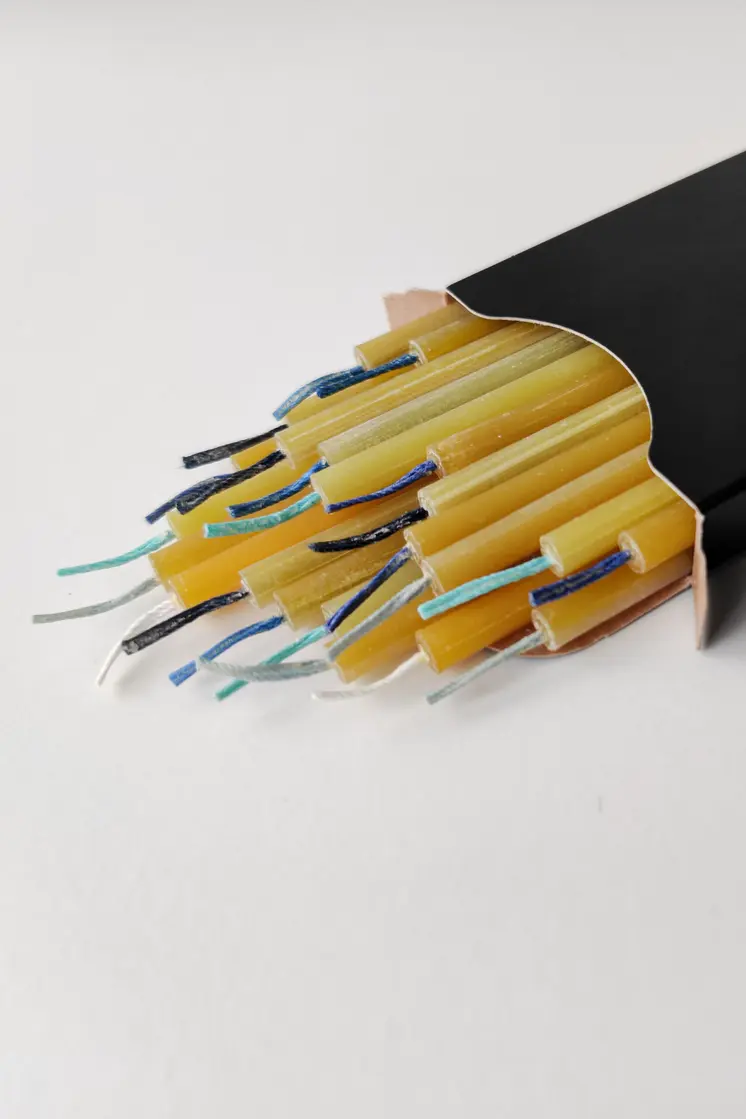 Beeswax Birthday Candles