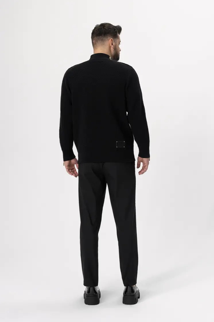 Zipped Turtleneck Sweater