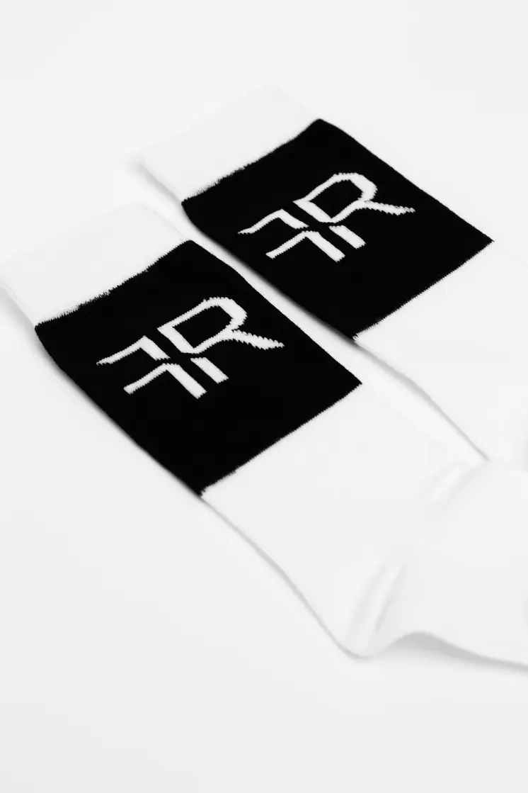 Jacquard Knitted Crew Socks